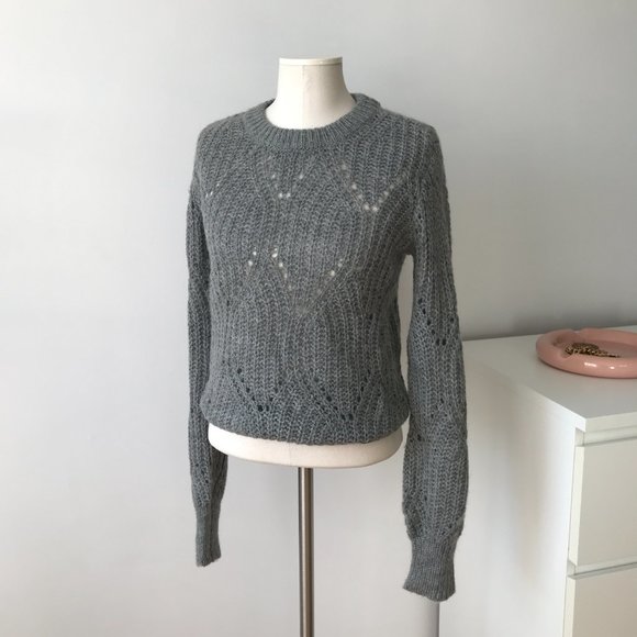 Abercrombie & Fitch Wool Grey Sweater - Picture 5 of 8